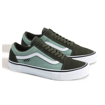 VANS SCARPE SKATE OLD SKOOL OBSIDIAN FERN GREEN