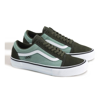VANS SCARPE SKATE OLD SKOOL OBSIDIAN FERN GREEN