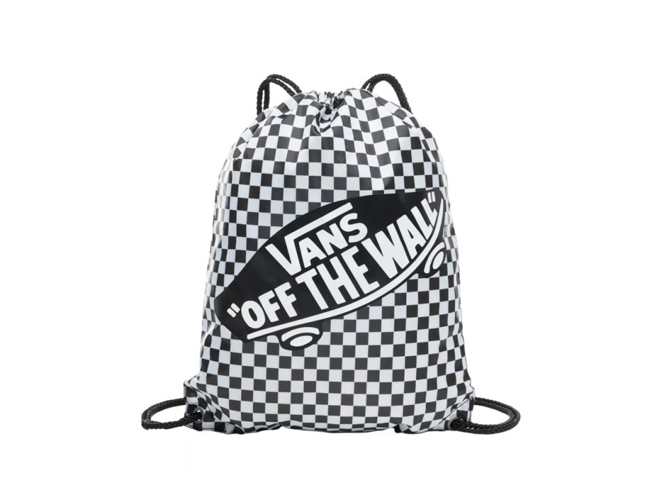 VANS ZAINO SACCA BENCHED BLACK WHITE CHECKERBOARD