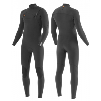 VISSLA 7 SEAS 3/2 MUTA INTERA FRONT ZIP CHARCOAL 2