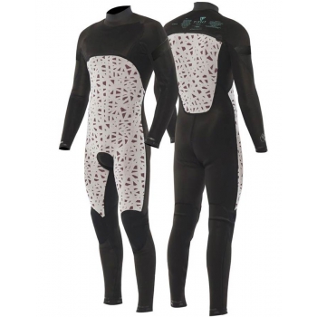 VISSLA 7 SEAS 4/3 MUTA INTERA FRONT ZIP BLACK