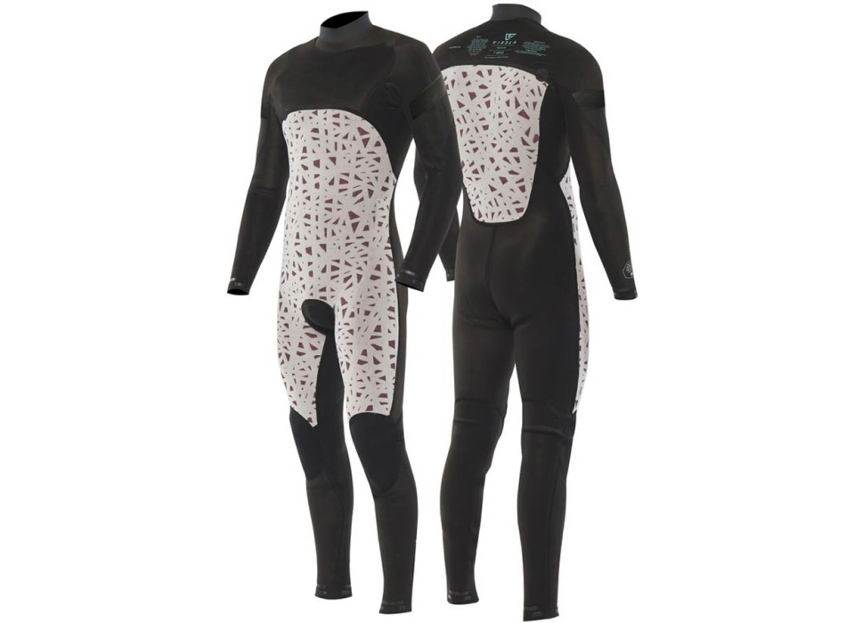 VISSLA 7 SEAS 4/3 MUTA INTERA FRONT ZIP BLACK