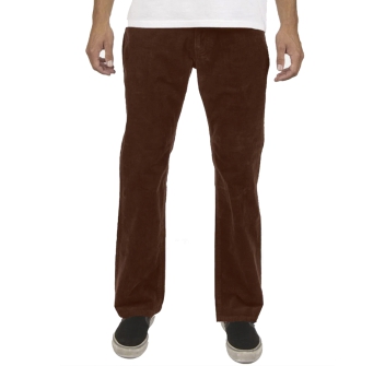 VISSLA BOARDER C CORD 5 PKT PANTALONI DARK EARTH