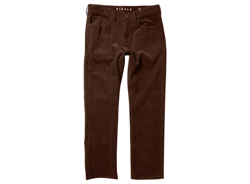VISSLA BOARDER C CORD 5 PKT PANTALONI DARK EARTH