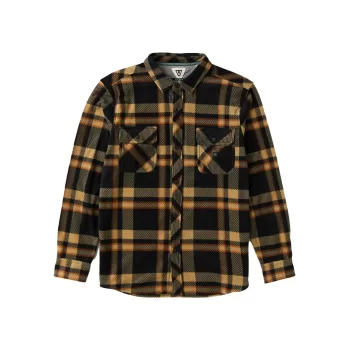 VISSLA CAMICIA ECO-ZY POLAR FLANNEL BLACK