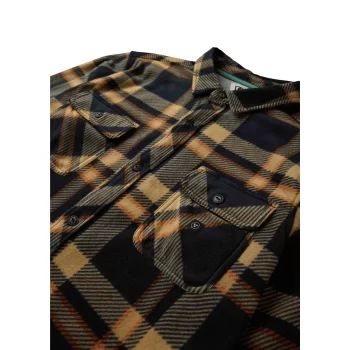VISSLA CAMICIA ECO-ZY POLAR FLANNEL BLACK
