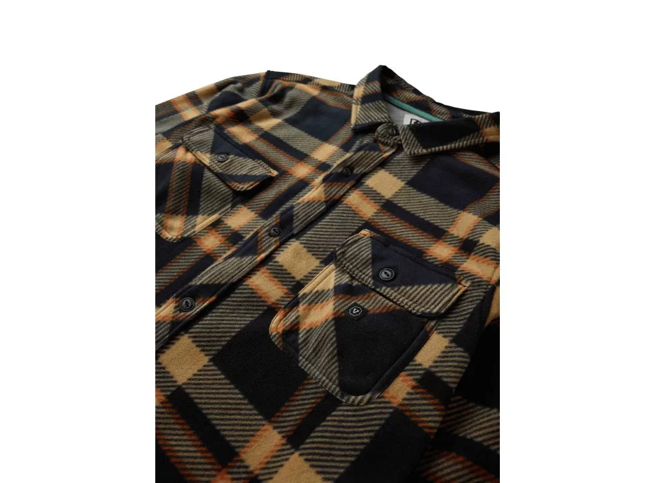 VISSLA CAMICIA ECO-ZY POLAR FLANNEL BLACK