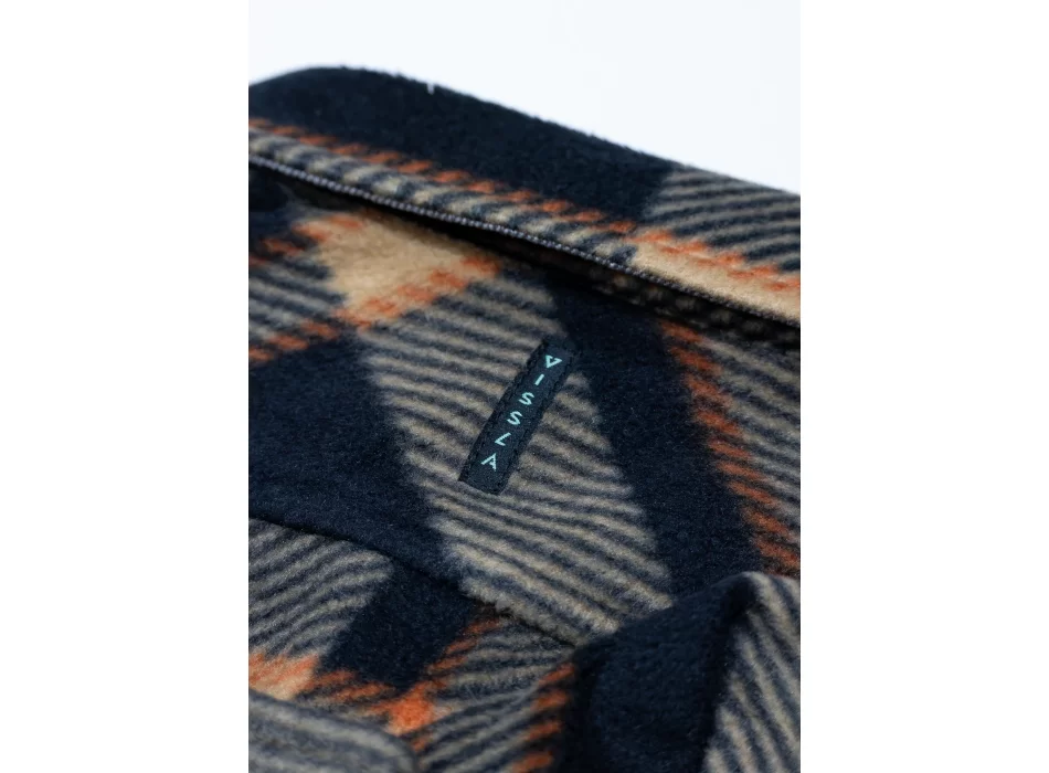 VISSLA CAMICIA ECO-ZY POLAR FLANNEL BLACK