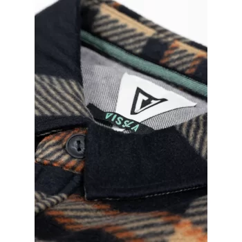 VISSLA CAMICIA ECO-ZY POLAR FLANNEL BLACK
