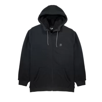 VISSLA ECO-ZY FELPA CON CAPPUCCIO IN SHERPA BLACK