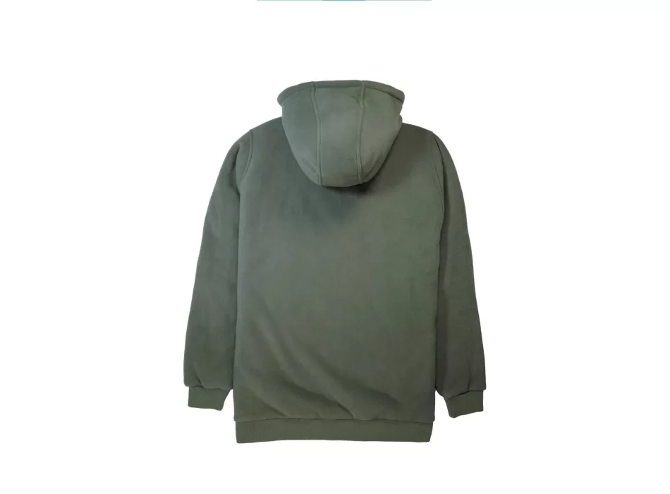 VISSLA ECO-ZY FELPA CON CAPPUCCIO IN SHERPA VINTAGE GREEN