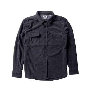 VISSLA ECO-ZY POLAR FLANNEL CAMICIA FLANELLA GRAPHITE