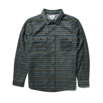 VISSLA ECO-ZY POLAR FLANNEL CAMICIA FLANELLA PHANTOM