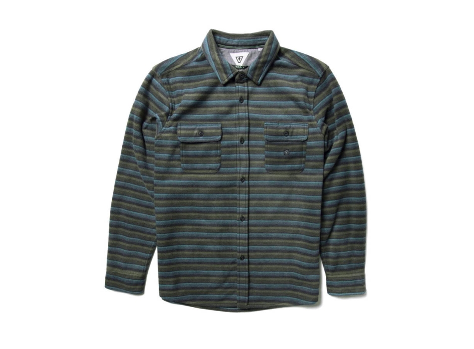 VISSLA ECO-ZY POLAR FLANNEL CAMICIA FLANELLA PHANTOM