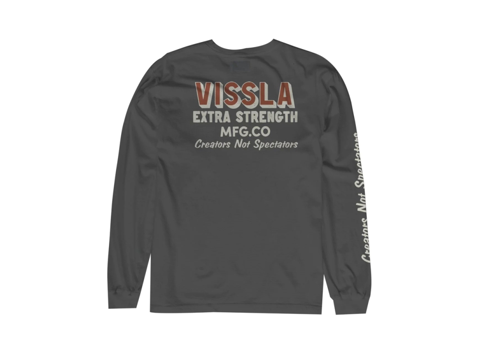 VISSLA EXTRA STRENGTH POCKET MAGLIA MANICHE LUNGHE PHANTOM