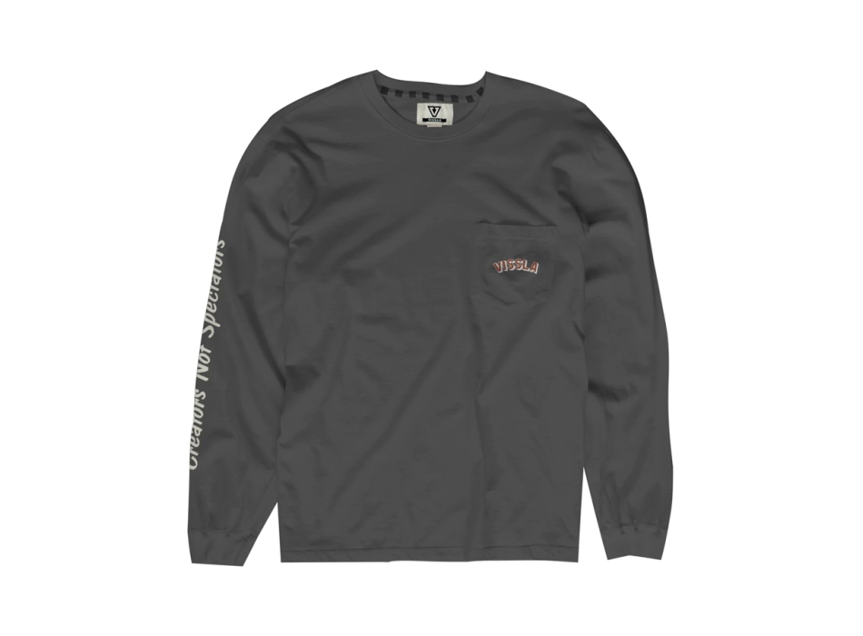 VISSLA EXTRA STRENGTH POCKET MAGLIA MANICHE LUNGHE PHANTOM