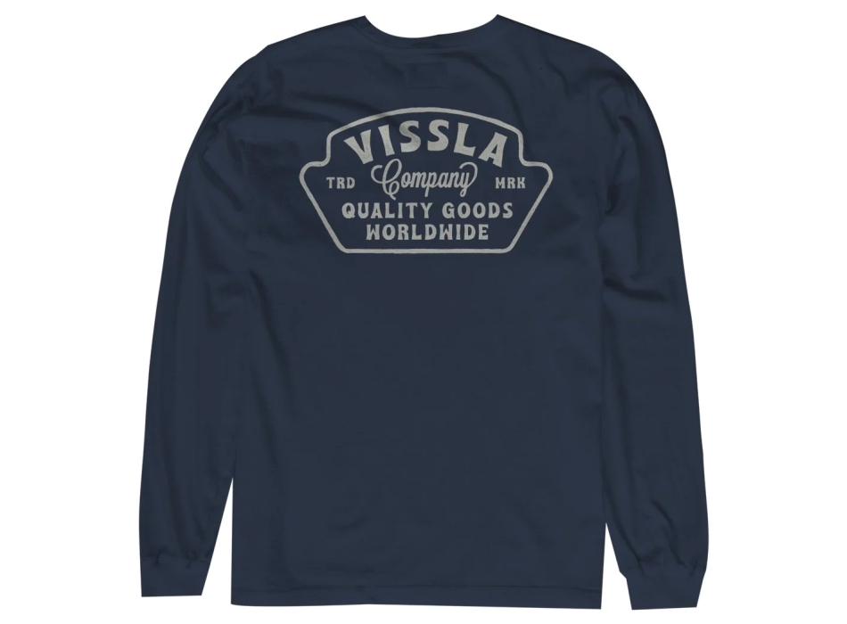 VISSLA QUALITY GOODS MANICHE LUNGHE NAVY