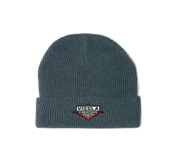 VISSLA SOLID SETS ECO BEANIE DARK DENIM