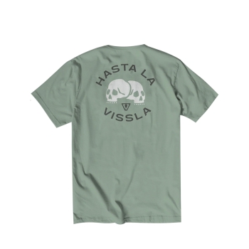 VISSLA T-SHIRT HASTA LA VISSLA ORGANIC POCKET TEE JADE