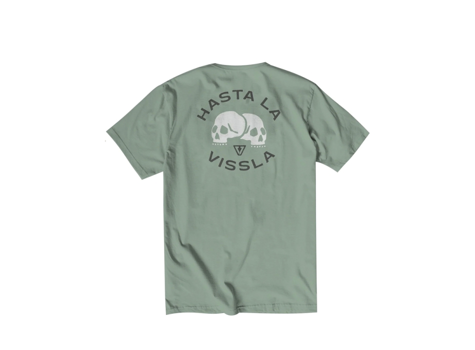 VISSLA T-SHIRT HASTA LA VISSLA ORGANIC POCKET TEE JADE