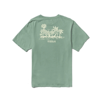 VISSLA T-SHIRT TULUM ORGANIC POCKET TEE JADE