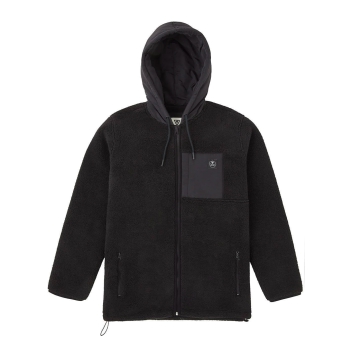 VISSLA WALTER FELPA CON CAPPUCCIO IN SHERPA BLACK