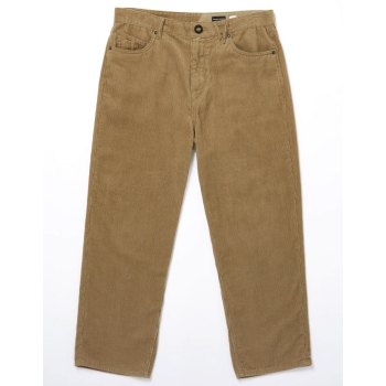 VOLCOM BILLOW TAPERED CORDUROY PANTALONI IN VELLUTO KHAKI