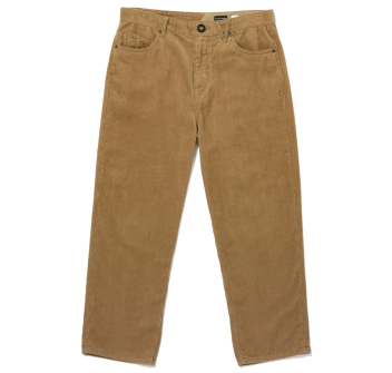 VOLCOM BILLOW TAPERED CORDUROY PANTALONI IN VELLUTO KHAKI