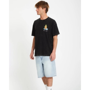 VOLCOM BOB MOLLEMA 1 T-SHIRT LIGHT ACID BLACK