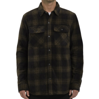 VOLCOM BOWERED CAMICIA IN PILE BISON