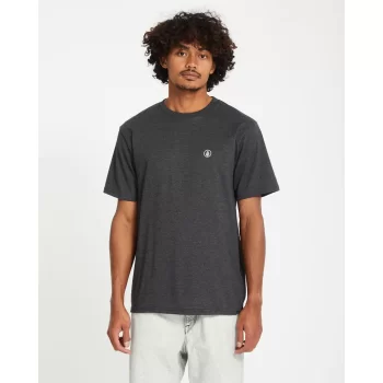 VOLCOM CIRCLE BLANKS T-SHIRT HEATHER GREY