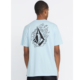 VOLCOM FIREFIGHT T-SHIRT MISTY BLUE