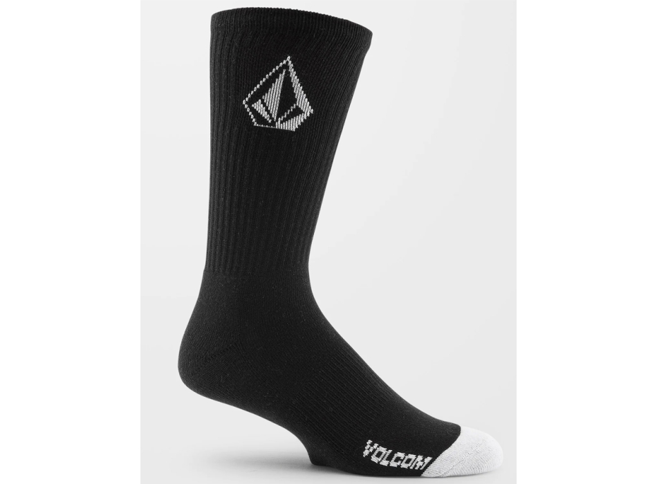 VOLCOM FULL STONE CALZINI PACCO DA 3 BLACK