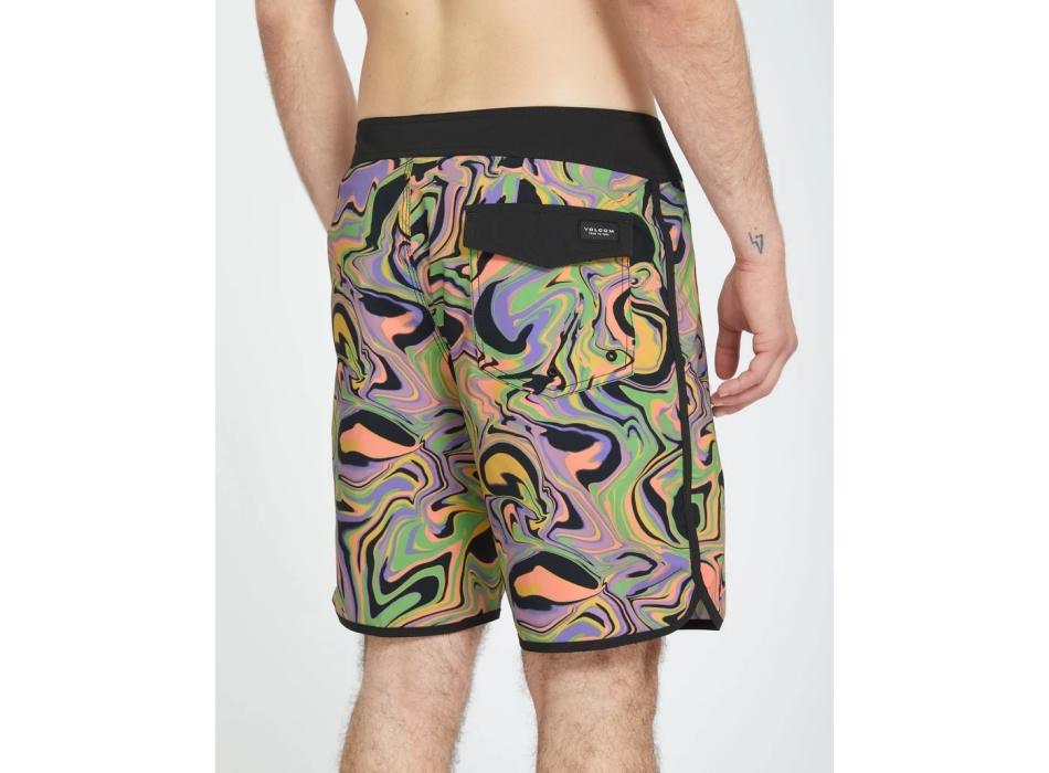 VOLCOM INFUSE SCALLOP MOD BOARDSHORT 19" STEEL PURPLE