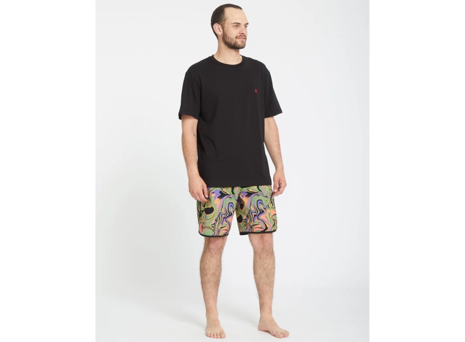 VOLCOM INFUSE SCALLOP MOD BOARDSHORT 19" STEEL PURPLE