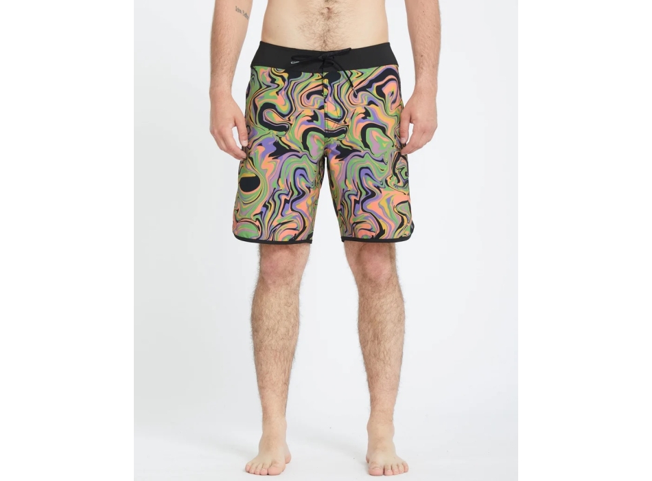 VOLCOM INFUSE SCALLOP MOD BOARDSHORT 19" STEEL PURPLE