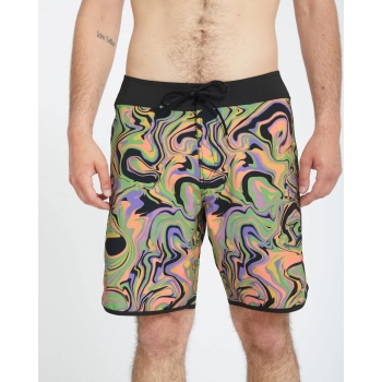 VOLCOM INFUSE SCALLOP MOD BOARDSHORT 19" STEEL PURPLE