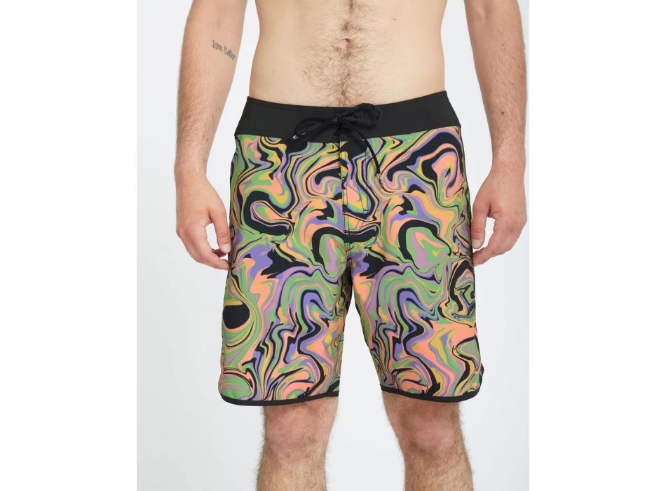 VOLCOM INFUSE SCALLOP MOD BOARDSHORT 19" STEEL PURPLE