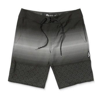 VOLCOM LIDO STRIPE BOARDSHORT 20" BLACK