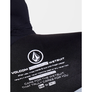 VOLCOM MUTA MODULATOR 5/4/3 CON CAPPUCCIO CHEST ZIP BLACK