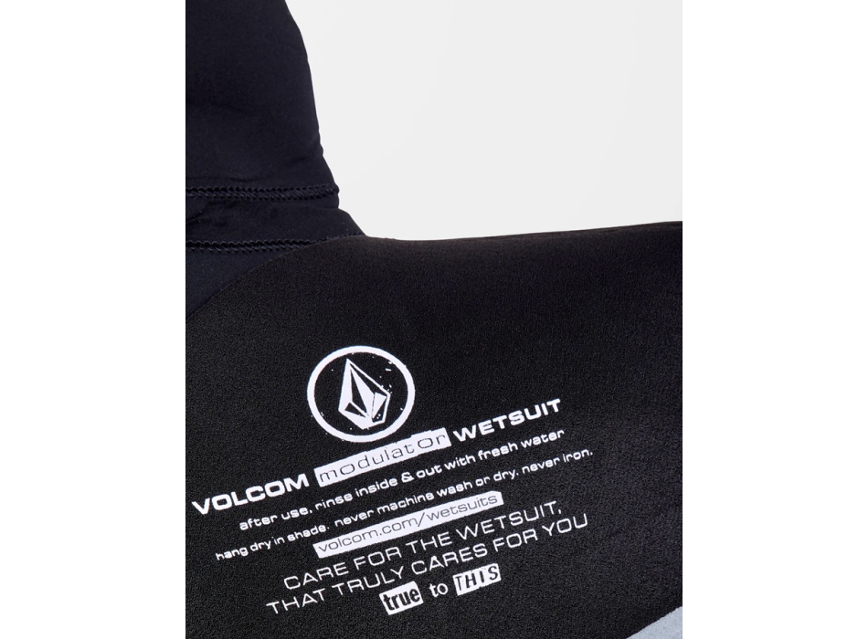 VOLCOM MUTA MODULATOR 5/4/3 CON CAPPUCCIO CHEST ZIP BLACK