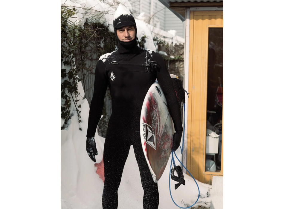 VOLCOM MUTA MODULATOR 5/4/3 CON CAPPUCCIO CHEST ZIP BLACK