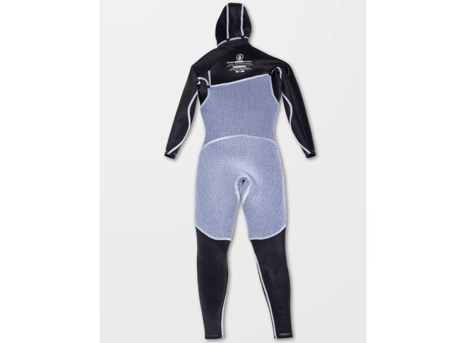 VOLCOM MUTA MODULATOR 5/4/3 CON CAPPUCCIO CHEST ZIP BLACK