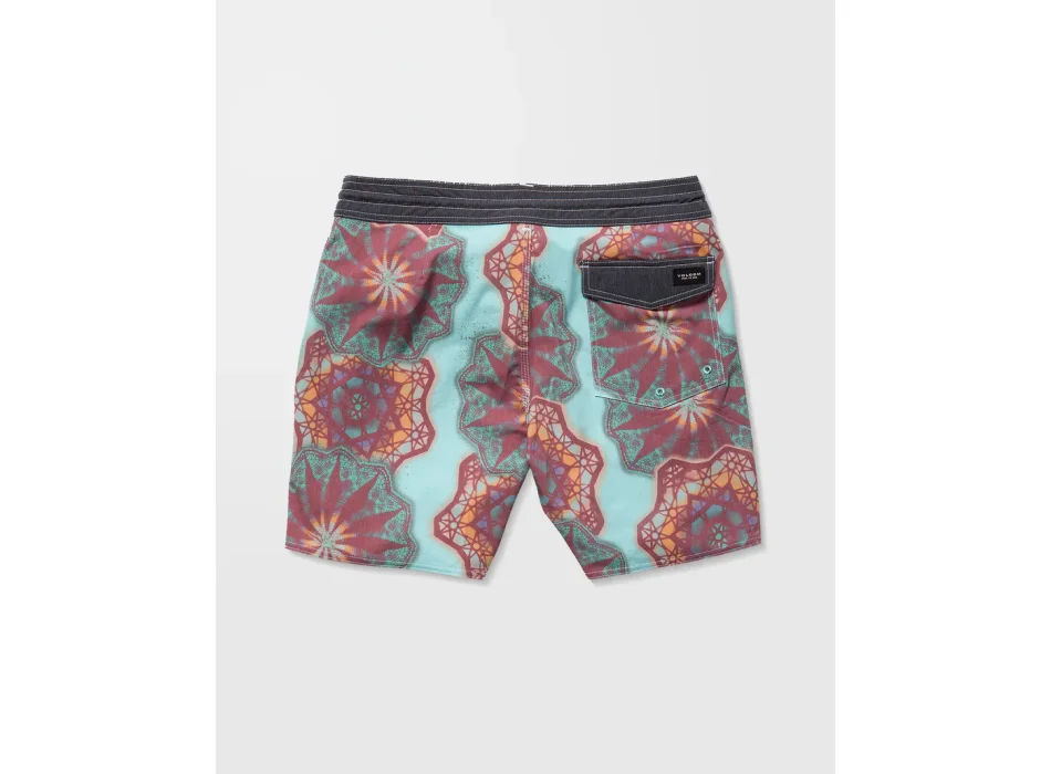 VOLCOM PCS STAR SHIELDS STONEY BOARDSHORT 18" BLACK