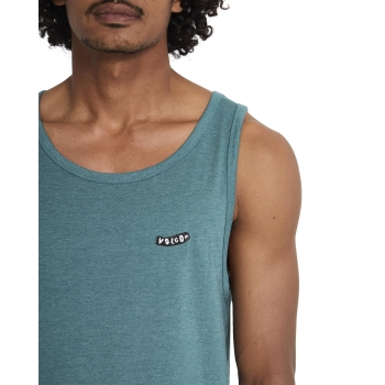 VOLCOM PISTOL STONE CANOTTA MELANGE VERDE FUCILE