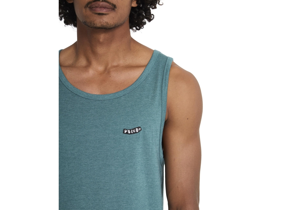 VOLCOM PISTOL STONE CANOTTA MELANGE VERDE FUCILE