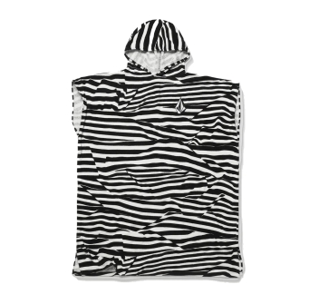 VOLCOM PONCHO WHITE BLACK