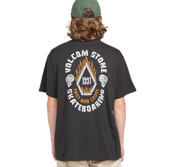 VOLCOM SKATE VITALS FAST N LOOSE T-SHIRT STEALTH