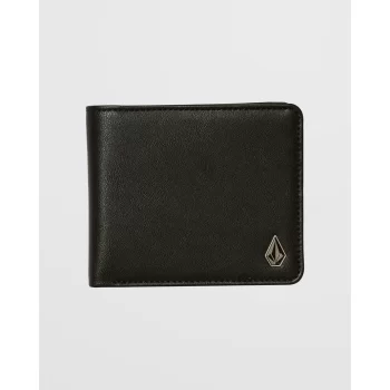 VOLCOM SLIM STONE LARGE PORTAFOGLIO BLACK