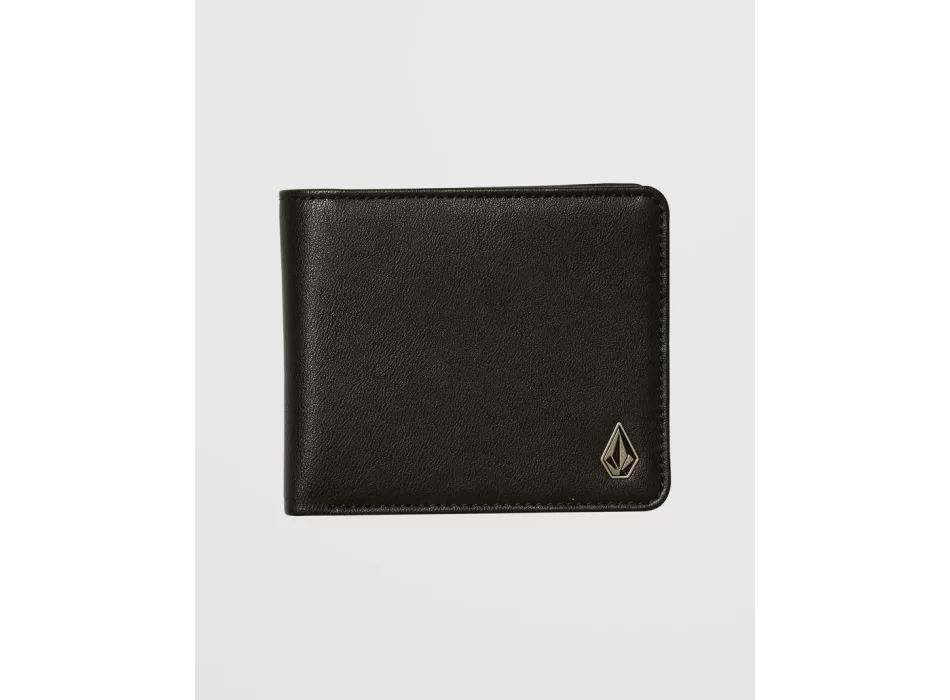 VOLCOM SLIM STONE LARGE PORTAFOGLIO BLACK